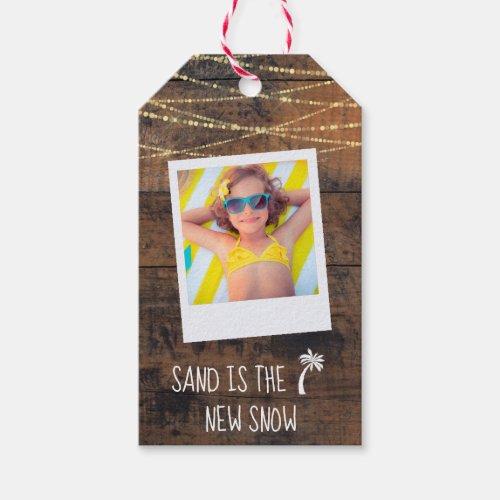 Cute Warm Wishes from Florida 2_Sided Photo Gift Tags