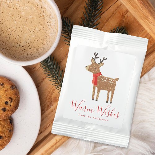 Cute Warm Wishes Reindeer Hot Chocolate Drink Mix
