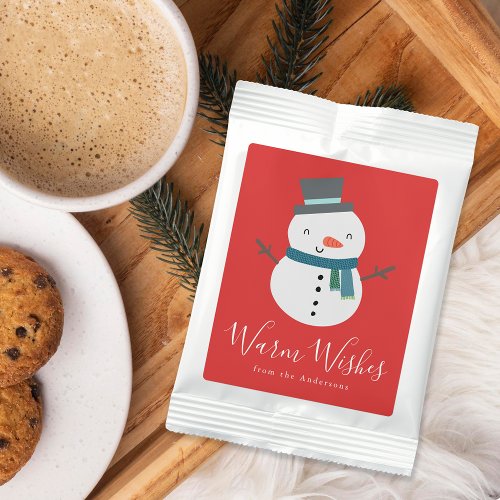 Cute Warm Wishes Snowman Hot Chocolate Drink Mix