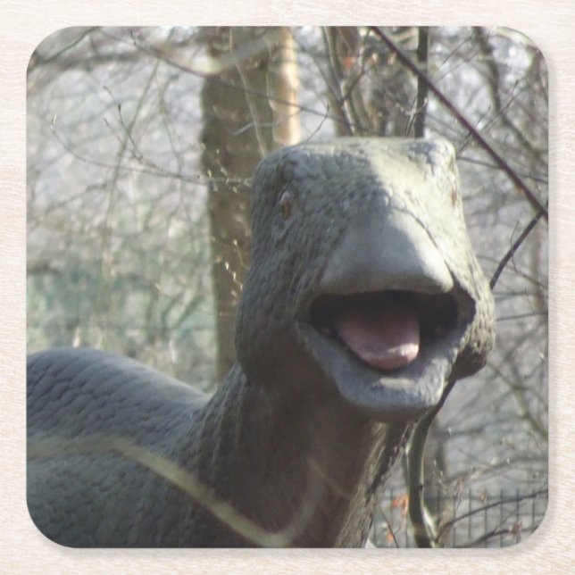 Cute Watching Dinosaur Coaster (Front)