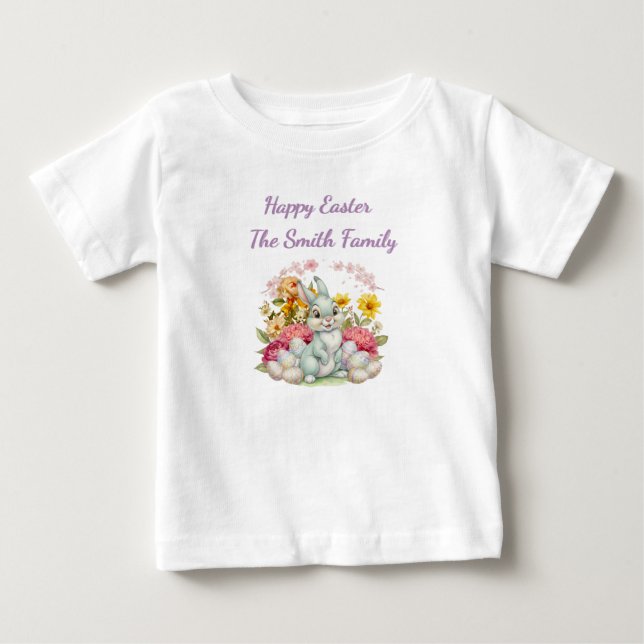 Cute Water Color Easter Baby T-Shirt (Front)