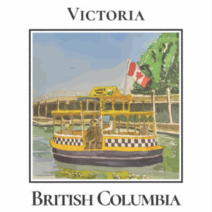 Cute Water Taxi's Victoria British Columbia Sticker