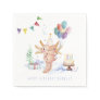 Cute Watercolor Axolotl Birthday Party   Napkins