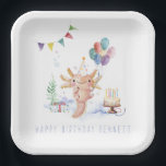 Cute Watercolor Axolotl Birthday Party  Paper Plates<br><div class="desc">Starting with a fabulous printed invitation, set the tone with a unique design then carry the theme through the entire event. Your event will be picture perfect from beginning to end with special little extras. At the party, consider personalized party favors for an extra special touch. These designs can be...</div>
