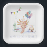 Cute Watercolor Axolotl Birthday Party  Paper Plates<br><div class="desc">Starting with a fabulous printed invitation, set the tone with a unique design then carry the theme through the entire event. Your event will be picture perfect from beginning to end with special little extras. At the party, consider personalized party favors for an extra special touch. These designs can be...</div>