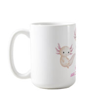 Cute Watercolor Axolotl Questions Personalized Kid