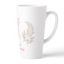 Cute Watercolor Axolotl Questions Personalized Kid