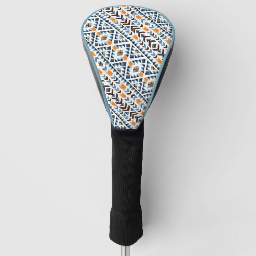 Cute watercolor aztec pattern golf head cover