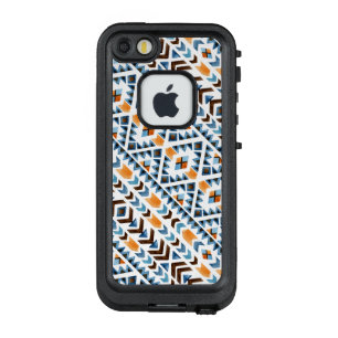 Cute watercolor aztec pattern LifeProof FRĒ iPhone SE/5/5s case