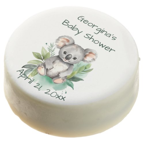 Cute Watercolor Baby Koala Baby Shower  Chocolate Covered Oreo