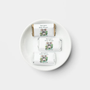 Cute Watercolor Baby Koala Baby Shower Hershey's Miniatures