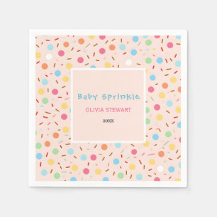 Cute Watercolor Baby Sprinkle Napkins
