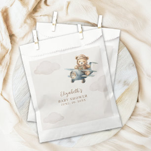 Cute Watercolor Bear Baby Shower party Favor Bag