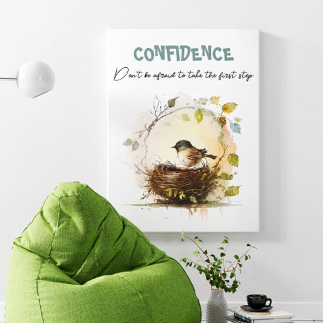 Cute Watercolor Bird Nursery Motivation Poster (Creator Uploaded)