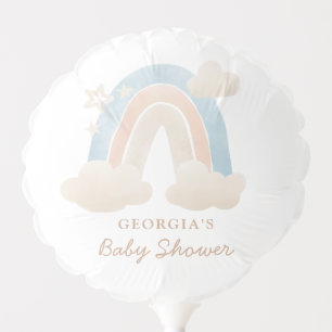Cute Watercolor Boho Rainbow Baby Shower Decor Balloon