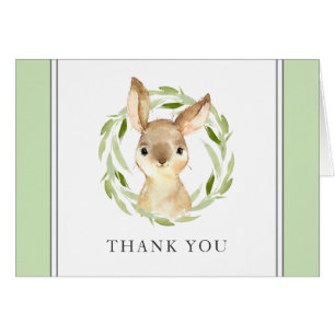 Cute Watercolor Bunny Thank You Cards