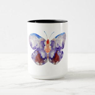 Cute Watercolor Butterfly Art Mug