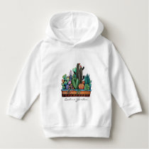 Cute Watercolor Cactus Garden In Pot Hoodie Cute Watercolor Cactus Garden In Pot Hoodie