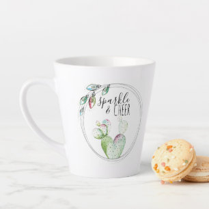 Cute Watercolor Cactus Mug Secret Santa Idea