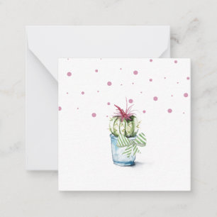 Cute Watercolor Cactus Note Cards