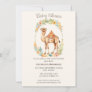 Cute Watercolor Camel Baby Shower Invitation
