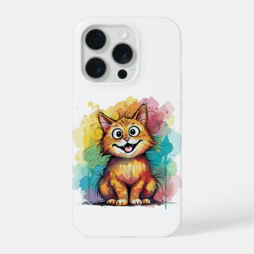 Cute Watercolor Cat Phone Case
