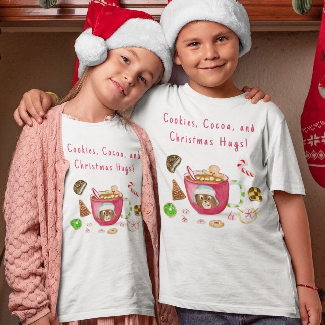 Cute Watercolor Chocolate Gingerbread Cookies  T-Shirt (Creator Uploaded)
