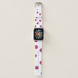 Cute Watercolor Circles. Art Rounds Texture. Color Apple Watch Band