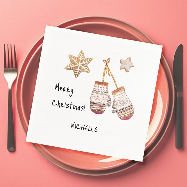 Cute Watercolor Country Rustic Illustrations Napkins (Creator Uploaded)