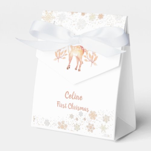 Cute watercolor deer Favor Box