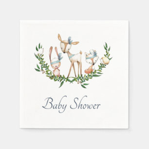 Cute watercolor deer napkins