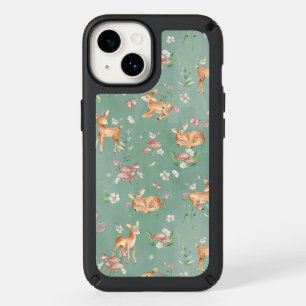 Cute Watercolor Deer Pattern Speck iPhone 14 Case