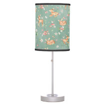 Cute Watercolor Deer Pattern Table Lamp