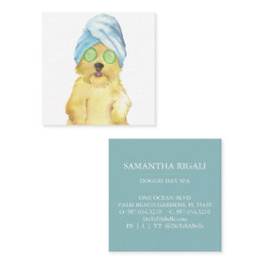Cute Watercolor Dog Business Cards