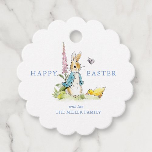Cute  Watercolor Easter bunny  Favor Tags