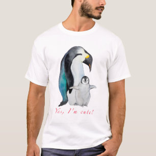 Cute watercolor emperor penguins T-Shirt