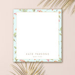 Cute Watercolor Floral Pattern Notepad<br><div class="desc">Delicate floral pattern background..  For additional matching marketing materials,  custom design or
logo inquiry,  please contact me at maurareed.designs@gmail.com and I will reply within 24 hours.
For shipping,  card stock inquires and pricing contact Zazzle directly.</div>