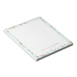 Cute Watercolor Floral Pattern Notepad | Zazzle