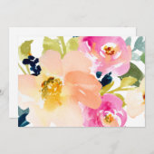 Cute Watercolor Flowers Bouquet (Front/Back)