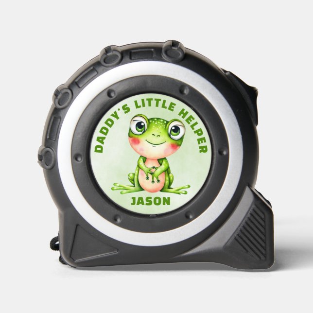 Cute Watercolor Frog Tape Measure (Front)