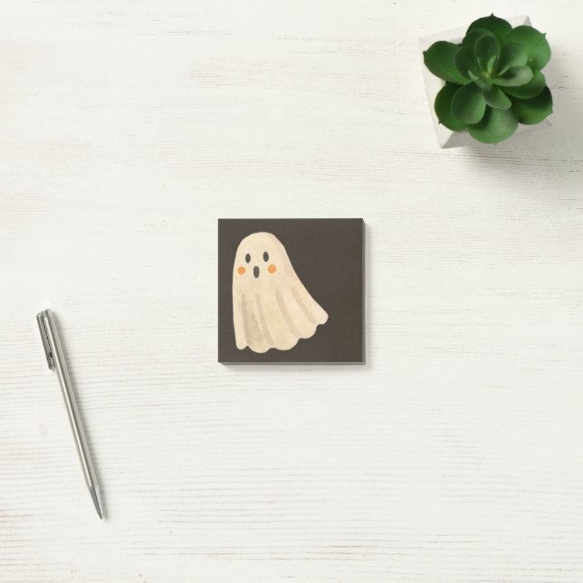 Cute Watercolor Ghost Sticky Notes (Office)