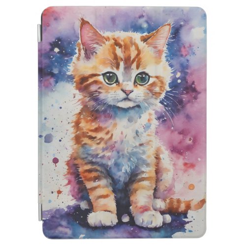 Cute Watercolor Ginger Kitten  iPad Air Cover