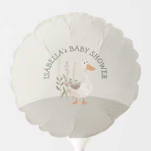 Cute Watercolor Goose Baby Shower Small Balloon