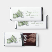 Cute Watercolor Green Baby Shoes Baby Brunch