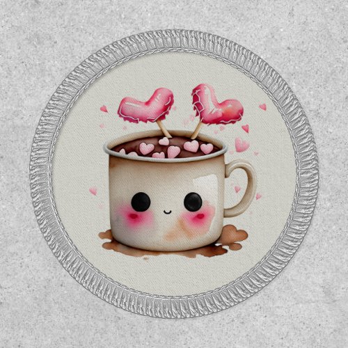 Cute Watercolor Hot Chocolate Love Patch
