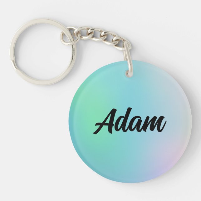 Cute Watercolor  Keychain (Front)