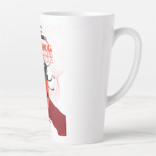 Cute Watercolor Ladybug Arabic Calligraphy Sticker Latte Mug