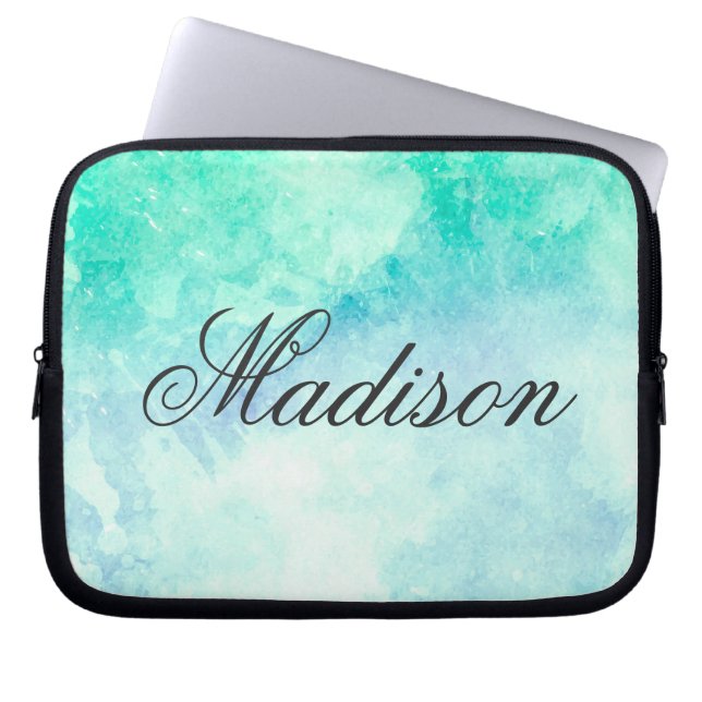 Cute Watercolor Laptop Sleeve (Front)