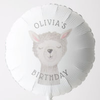 Cute Watercolor Llama Birthday | Alpaca Party Kids