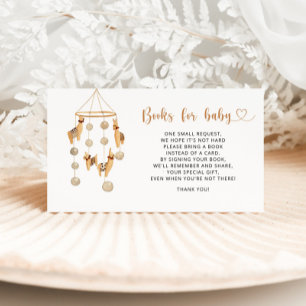 Cute watercolor llama books for baby ticket enclosure card